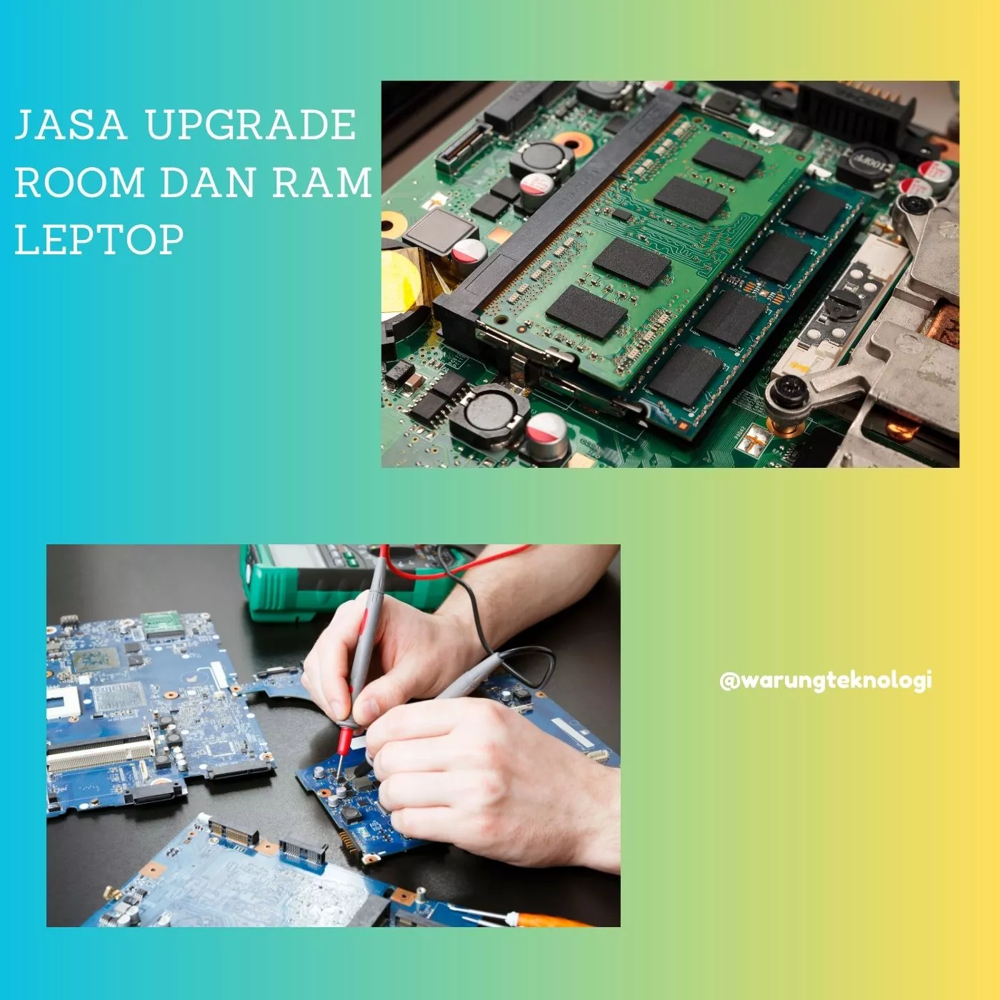 Jasa Upgrade Rom dan Ram Leptop