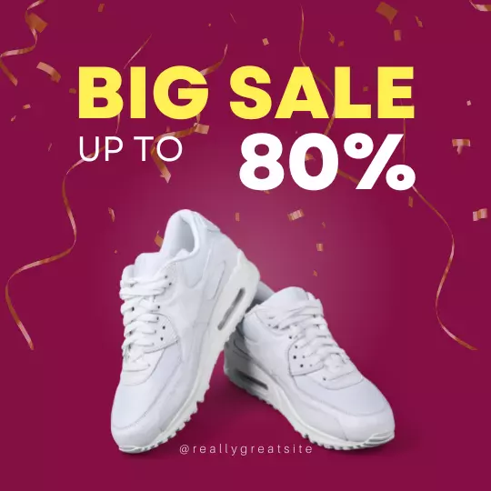 Template Feed Instagram Big Sale Sepatu