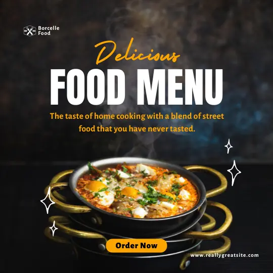 Template Feed Instagram Food Menu