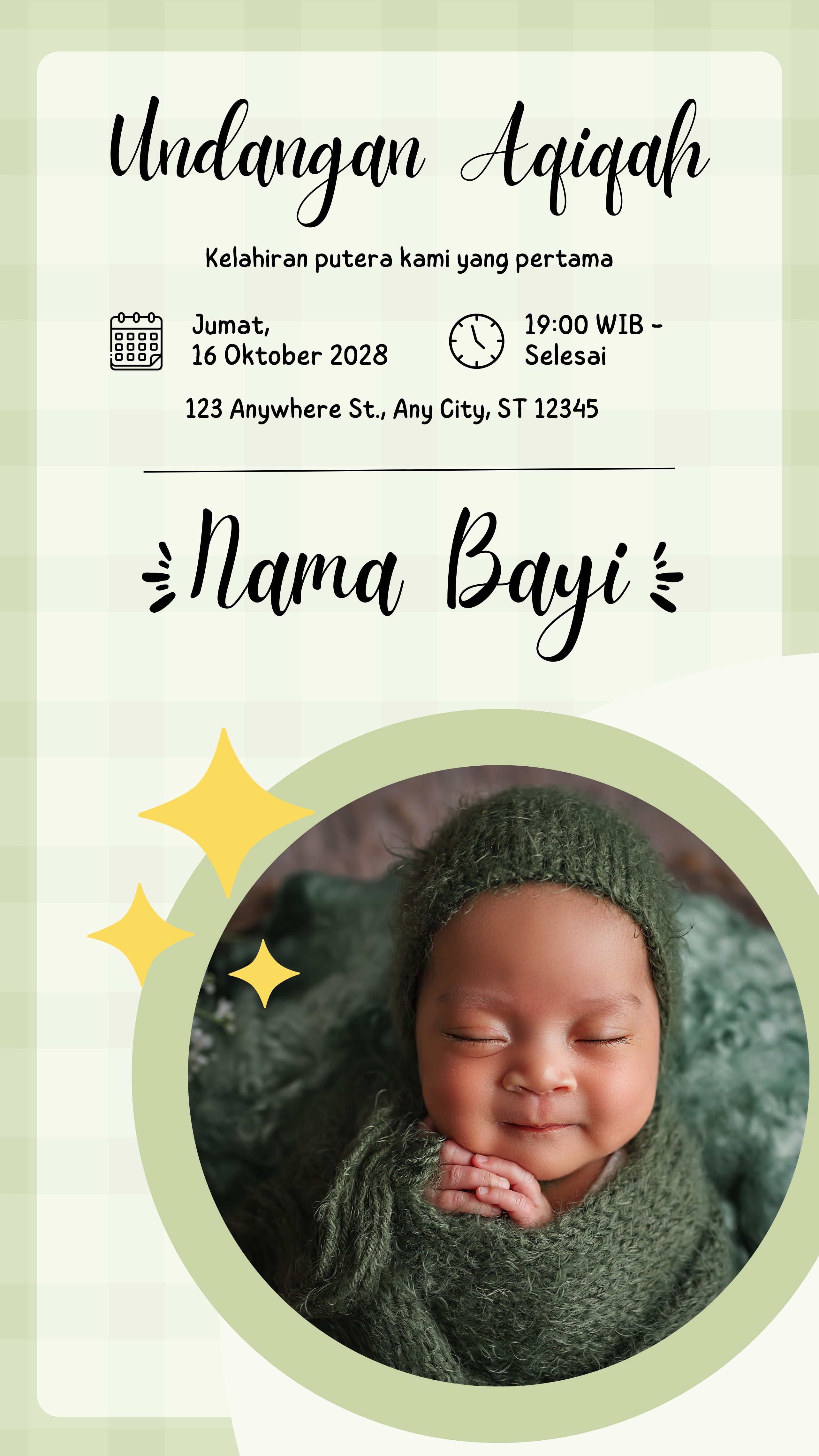 Template Story Instagram Aqiqah