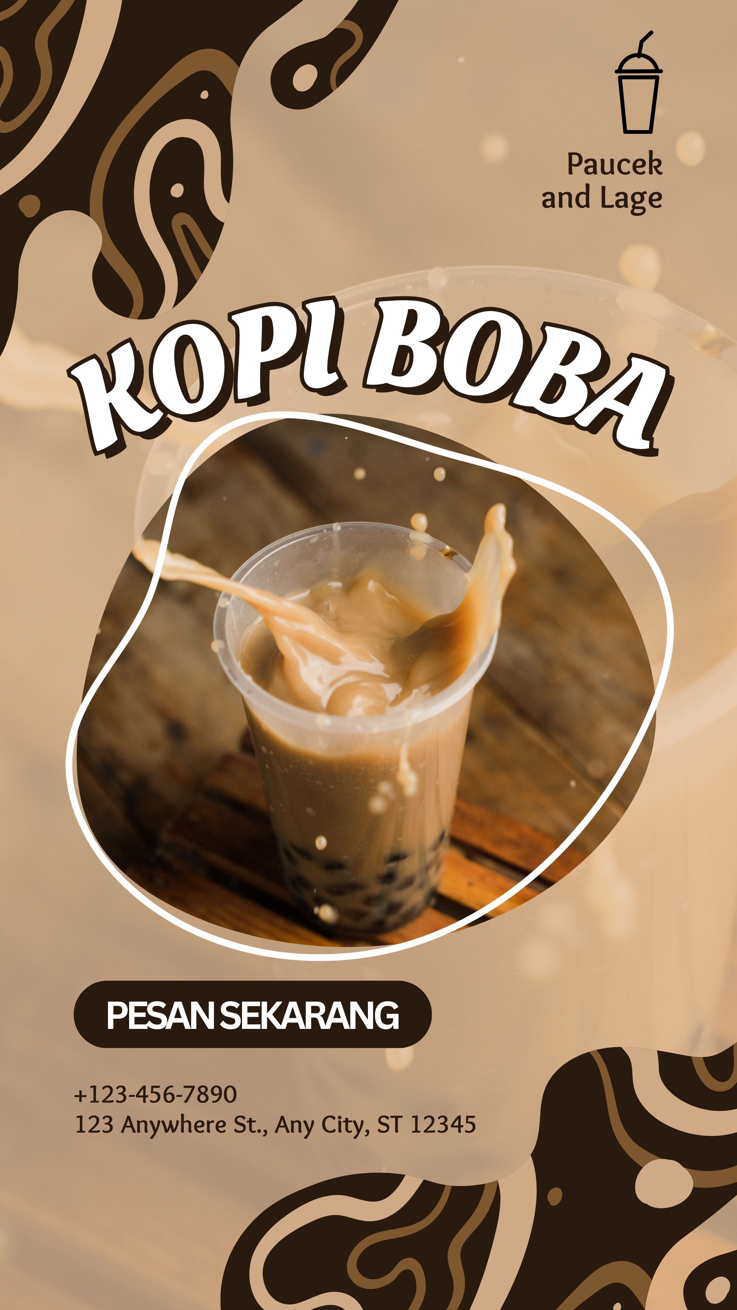 Template Story Instagram Kopi Boba